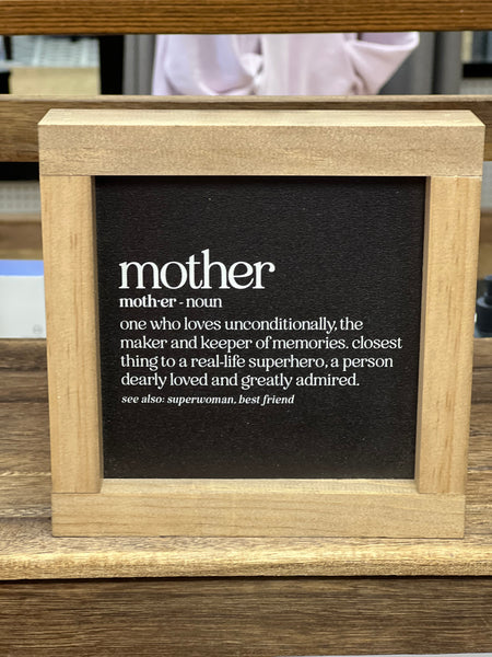 Mother Definition Wall Art | Mother's Day Gifts