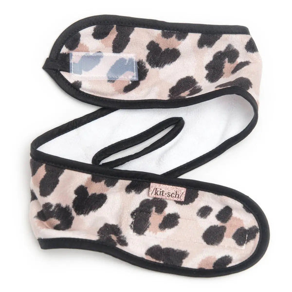 Microfiber Spa headband Leopard