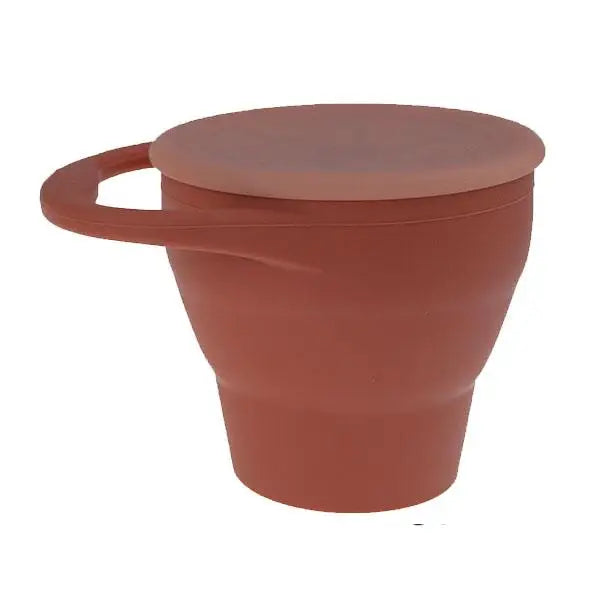 Collapsible Silicone Snack Cup - Brick