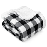 Checkered Sherpa Fleece Blanket