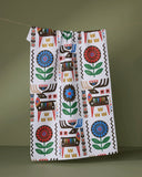 Folk Deer Tea Towel