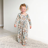 Maren Floral WIDE LEG ROMPER Bamboo Kids Outfit