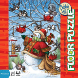 Frosty Feeds His Friends 48pc floor puzzle