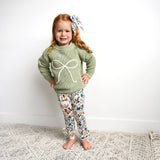 Maren BOW LEGGINGS Bamboo Kids Toddler Leggings