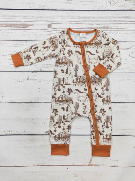 Baby Western Rodeo  Zip Sleeper