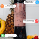 BLENDi PORTABLE BLENDER - BLACK (17oz) NEW