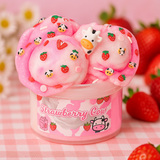 Strawberry Cow Ice Cream Cloud Slime