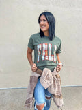 SAGE FALL PLAID TEE