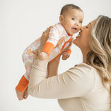 Baby Onesie Pajamas - Retro Floral