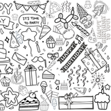 Birthday Party Coloring Tablecloth | Kids Activity