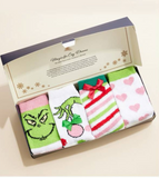 Christmas Green Monster Holiday Gift Socks Set