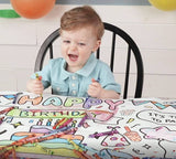 Birthday Party Coloring Tablecloth | Kids Activity