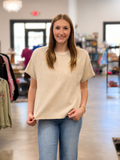 CREW NECK KNIT T-SHIRT