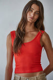 Seamless Scoop Neck Sleeveless Top