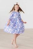 Hop, Skip & Twirl 3/4 Sleeve Pocket Twirl Dress