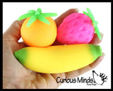 1 BOX Nee Doh Fruit Basket Soft Fluff- Filled Squeeze Stress
