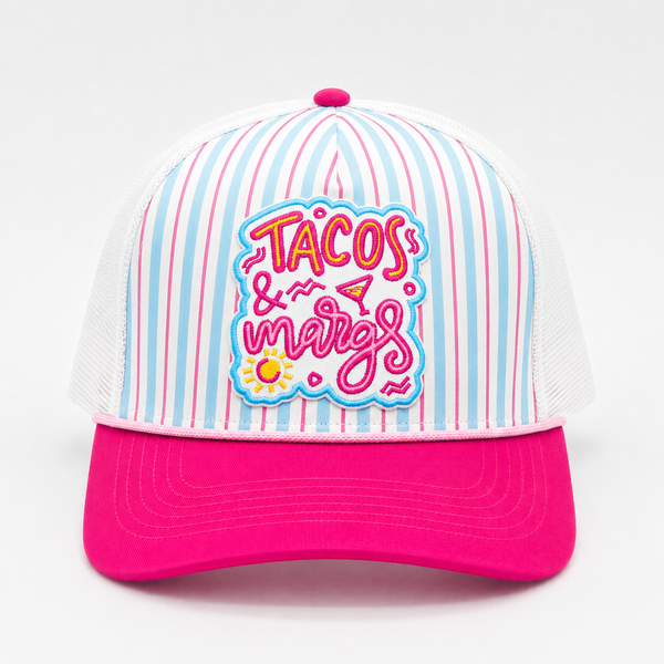 Tacos & Margs Embroidered Patch Trucker Hat