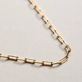 Gold Filled Paperclip Chain Necklace
