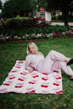 Cherry Bows All Over Soft Blanket