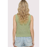 SCALLOP HEM FINISHED SWEATER