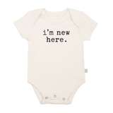 Baby graphic organic bodysuit | i'm new here