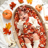 Auburn TUTU Bamboo Fall Floral Baby Dress