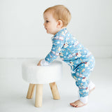 Baby Onesie Pajamas - Airplane & Train