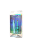 CALA 50821 Mint Soft Touch Tweezer Duo Set - 6pc