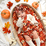 Auburn TUTU Bamboo Fall Floral Baby Dress