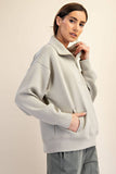 MODAL SCUBA QUARTER ZIP FUNNEL NECK PULLOVER