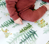 Standard Size Fitted Crib Sheet - In The Woods