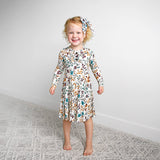 Maren Floral TUTU DRESS Bamboo Fall Floral Dress