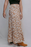 Floral Side Slit Maxi Skirt