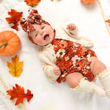 Auburn TUTU Bamboo Fall Floral Baby Dress