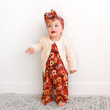 Auburn WIDE LEG ROMPER Bamboo Fall Floral Kids Outfit