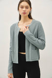 CHUNKY KNIT OPEN FRONT CARDIGAN