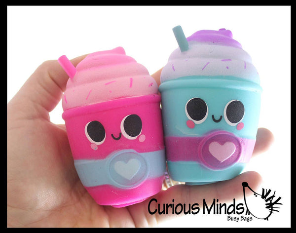 1 Frappe Ice Cream Drink Squishy Squeeze Stress Ball Soft Do