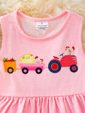 FARM GIRL PINK FLARE DRESS.