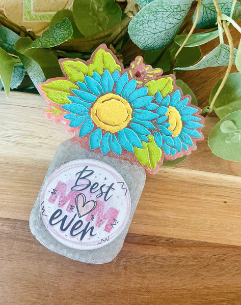 Best Mom Ever Bouquet Jar Car Freshie