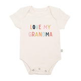 Baby graphic organic bodysuit | love grandma