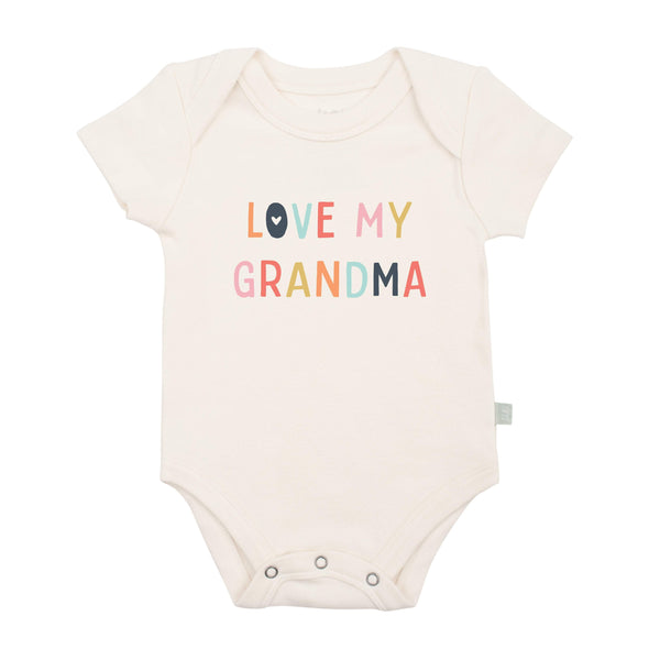 Baby graphic organic bodysuit | love grandma