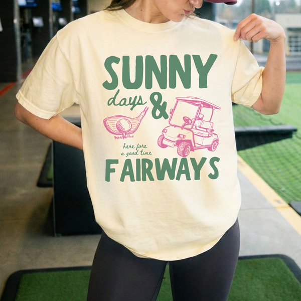Sunny Fairways Golf Graphic Tee