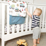 Toddler Minky Blanket - Construction Trucks