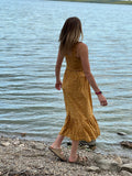Yellow Dainty floral print sundress