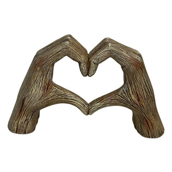 HANDS HEART WOOD FINISH