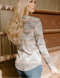 Burned Out Aztec Top