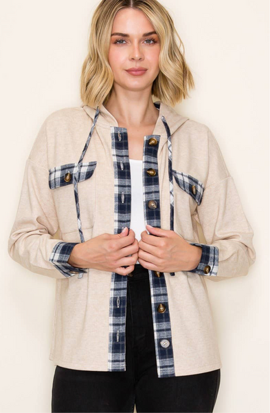 Plaid Mix Shacket