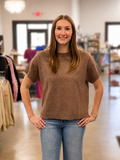 CREW NECK KNIT T-SHIRT