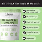 Caffeine-Free Strawberry Limeade Pre-Workout