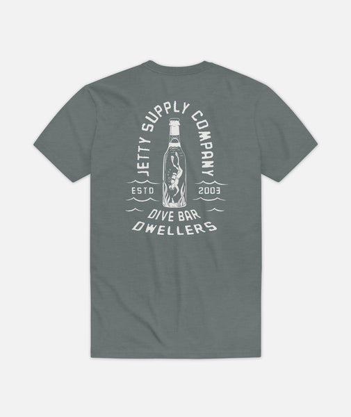 Scuba Dive Tee - Heather Blue Storm
